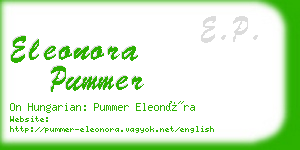 eleonora pummer business card